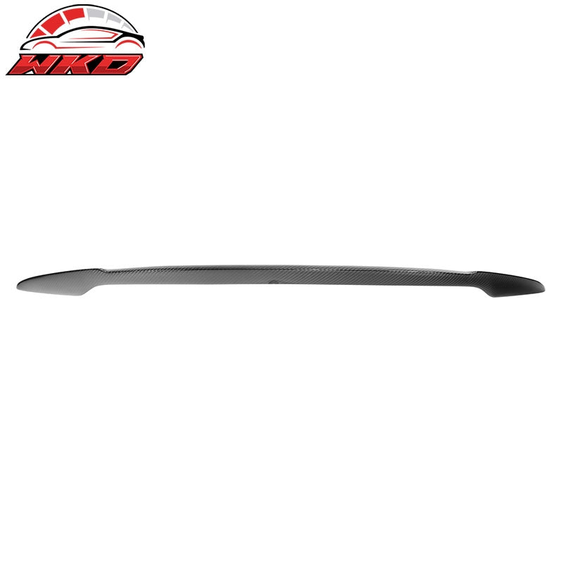 Fits 17-23 Tesla Model 3 V Style Carbon Fiber CF Rear Trunk Lid Spoiler Wing Lip
