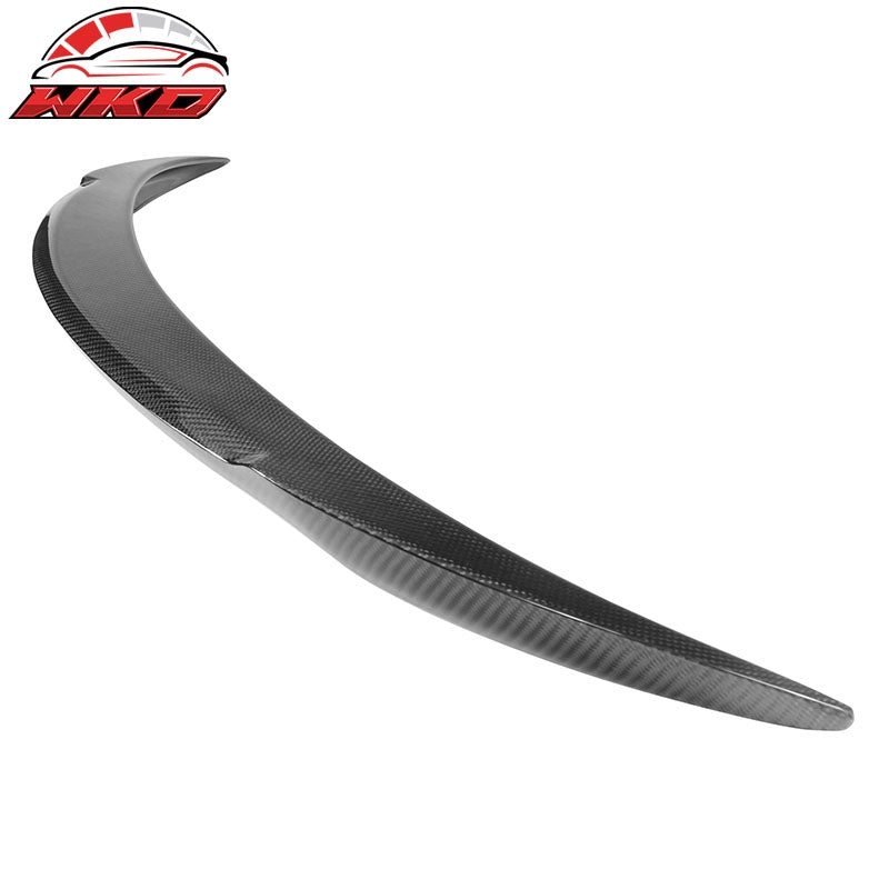 Fits 17-23 Tesla Model 3 V Style Carbon Fiber CF Rear Trunk Lid Spoiler Wing Lip