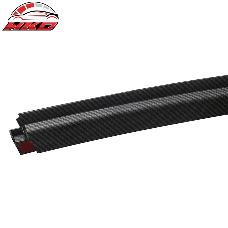 For 17-26 Tesla Model 3 ABS Window Visor Sun Rain Guard Matte Carbon Fiber Print