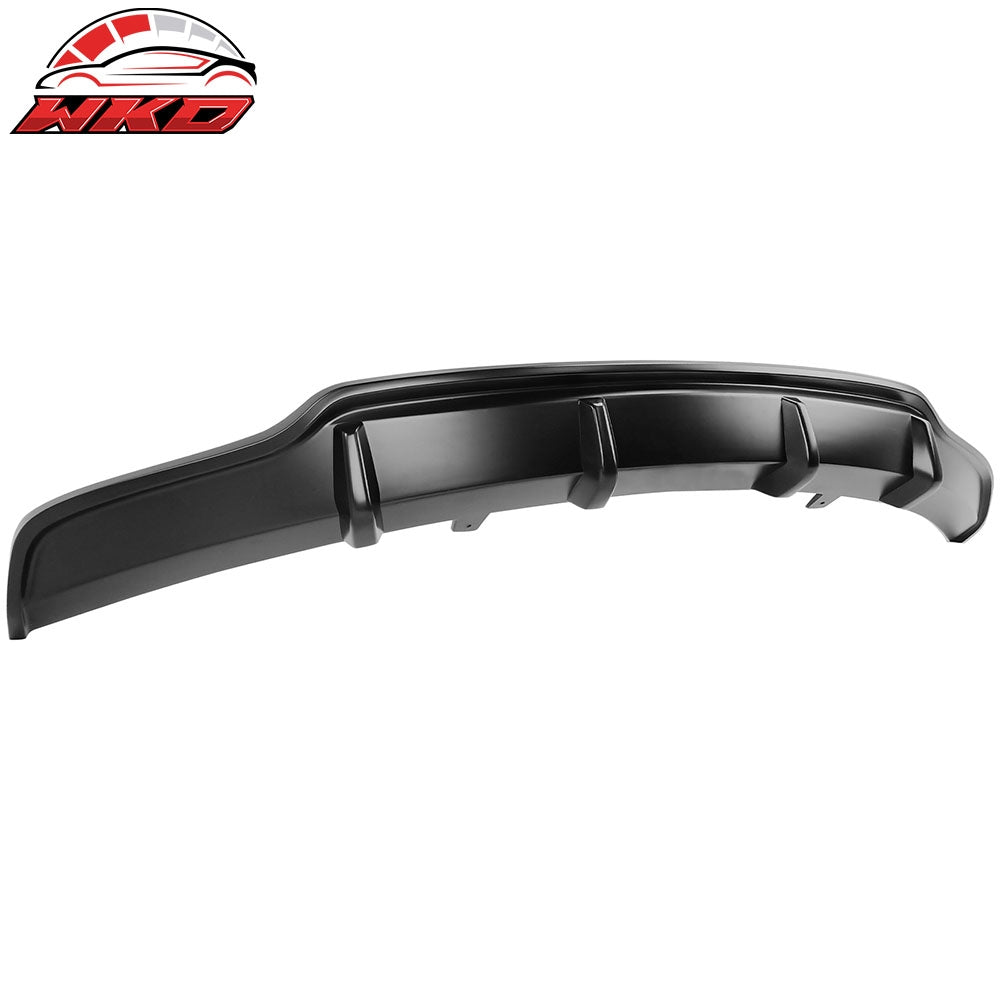 Fits 17-23 Tesla Model 3 V Style Rear Bumper Lip Diffuser Valance ABS Unpainted