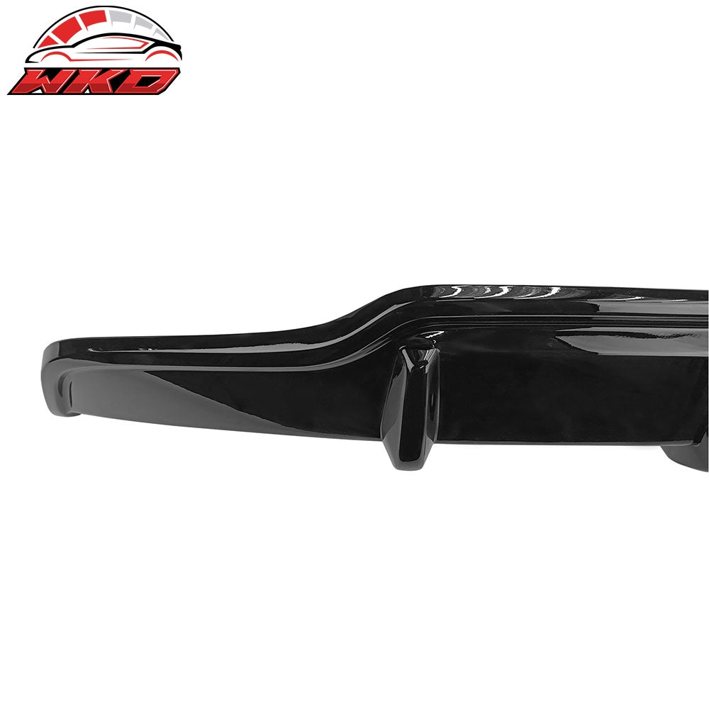 For 17-23 Tesla Model 3 Rear Bumper Lip Diffuser V Style Spoiler #PBSB Black