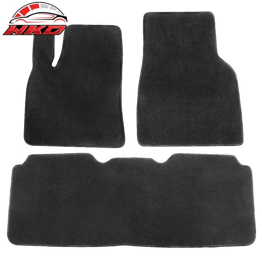 Wholesale 12-20 Tesla Model S Black Nylon Floor Mats Front and Second Row