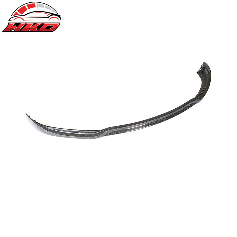 Fits 12-16 Tesla Model S JC Style Front Bumper Lip - Forged Matte Carbon Fiber