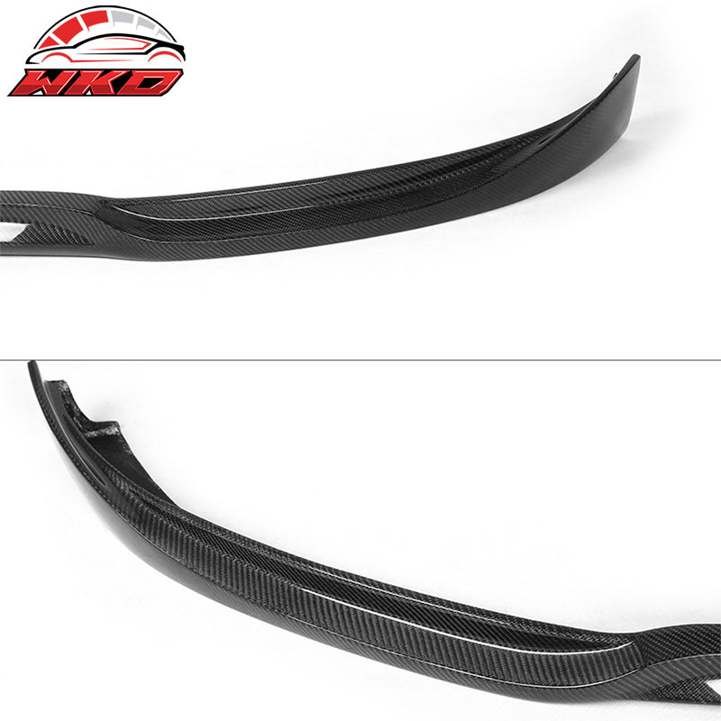 Fits 12-16 Tesla Model S Front Bumper Lip Spoiler Carbon Fiber JC Style Splitter