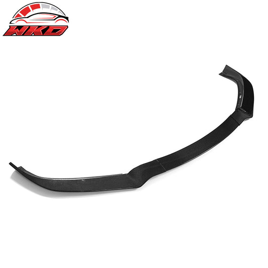 Wholesale 16-21 Tesla Model S Track Pack Front Bumper Lip Carbon Fiber 3PC Spoiler
