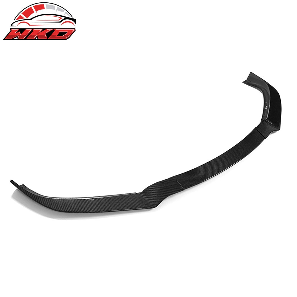 Wholesale 16-21 Tesla Model S Track Pack Front Bumper Lip Carbon Fiber 3PC Spoiler