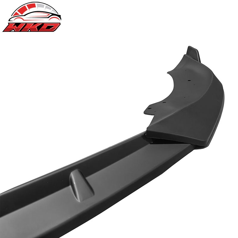 Fits 21-26 Tesla Model S IK Style Matte Black Front Bumper Lip Spoiler PP 3PCS