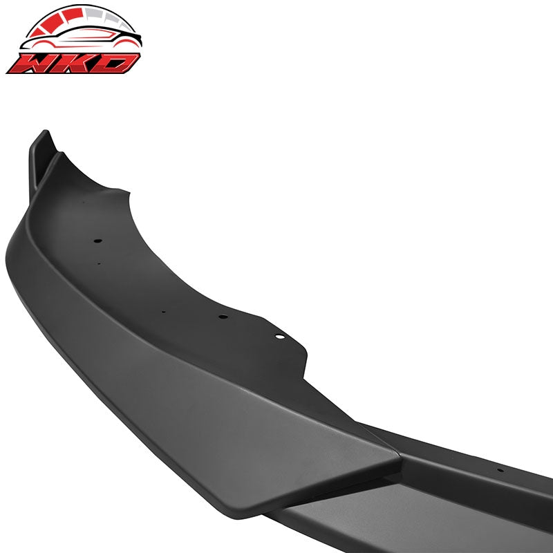 Fits 21-26 Tesla Model S IK Style Matte Black Front Bumper Lip Spoiler PP 3PCS