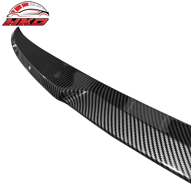 Fits 21-24 Tesla Model S IK Style Carbon Fiber Print Trunk Spoiler Rear Wing ABS