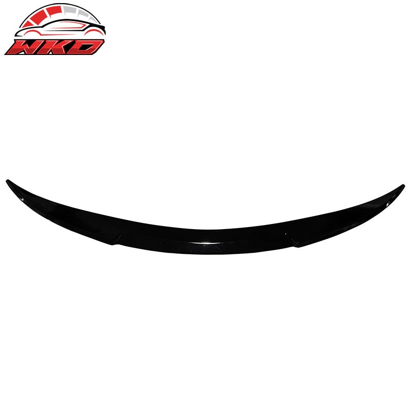 Fits 21-24 Tesla Model S IK Style Gloss Black Trunk Spoiler Rear Wing Lip ABS