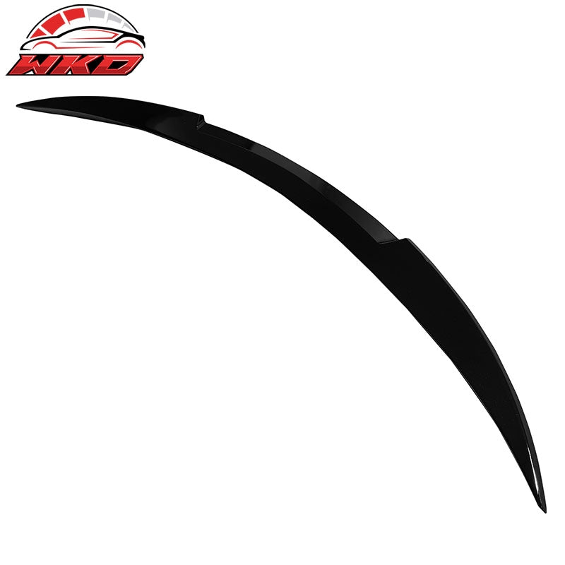 Fits 21-24 Tesla Model S IK Style Gloss Black Trunk Spoiler Rear Wing Lip ABS