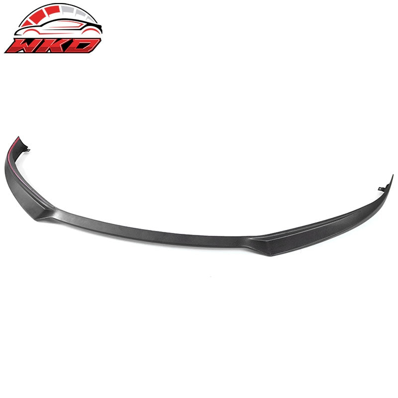 Fits 16-21 Tesla Model S IKON Style Front Bumper Lip Spoiler Matte Carbon Fiber