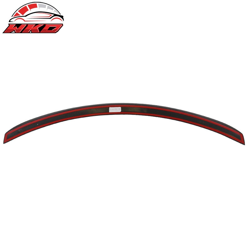 Fits 12-26 Tesla Model S OE Style Rear Trunk Spoiler Wing Lip Carbon Fiber CF