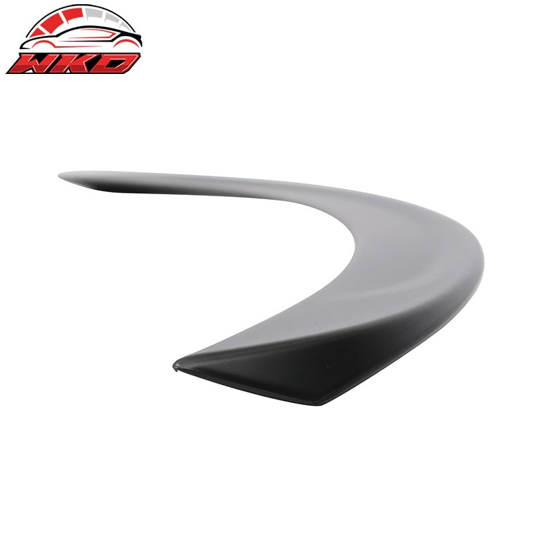 Fits 12-26 Tesla Model S OE Style Rear Trunk Spoiler Wing Unpainted Black ABS
