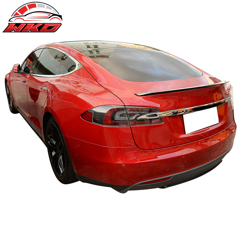 Fits 12-26 Tesla Model S OE Factory Style Trunk Spoiler Forged Carbon Fiber CF