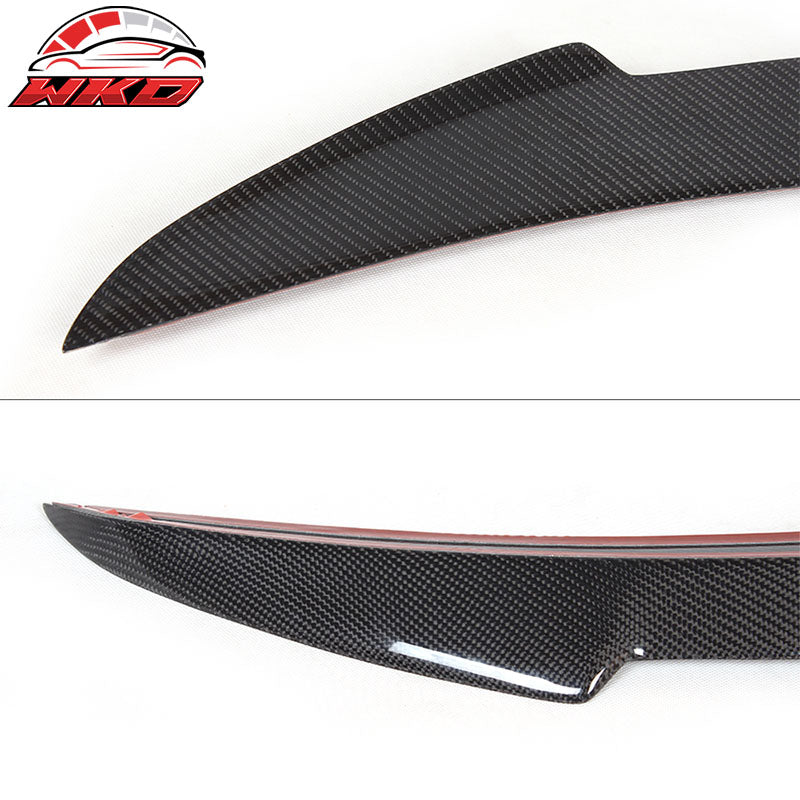 Fits 12-23 Tesla Model S JC Style Trunk Spoiler Wing - Matte Carbon Fiber