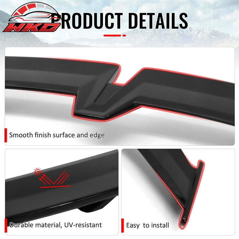 Fits 20-26 Tesla Model Y 54" PRO Style Rear Trunk Spoiler Wing Gloss Black ABS