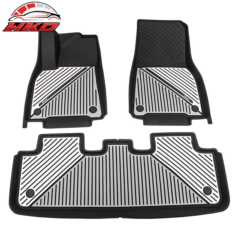 Wholesale 20-25 Tesla Model Y All Weather Floor Mats Carpet Liner Black Gray White TPE