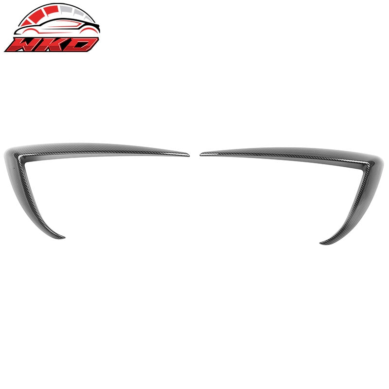 Wholesale 20-24 Tesla Model Y Carbon Fiber Print Fog Light Trim Eyebrows Cover ABS Carbon Fiber Print - Wikond Auto