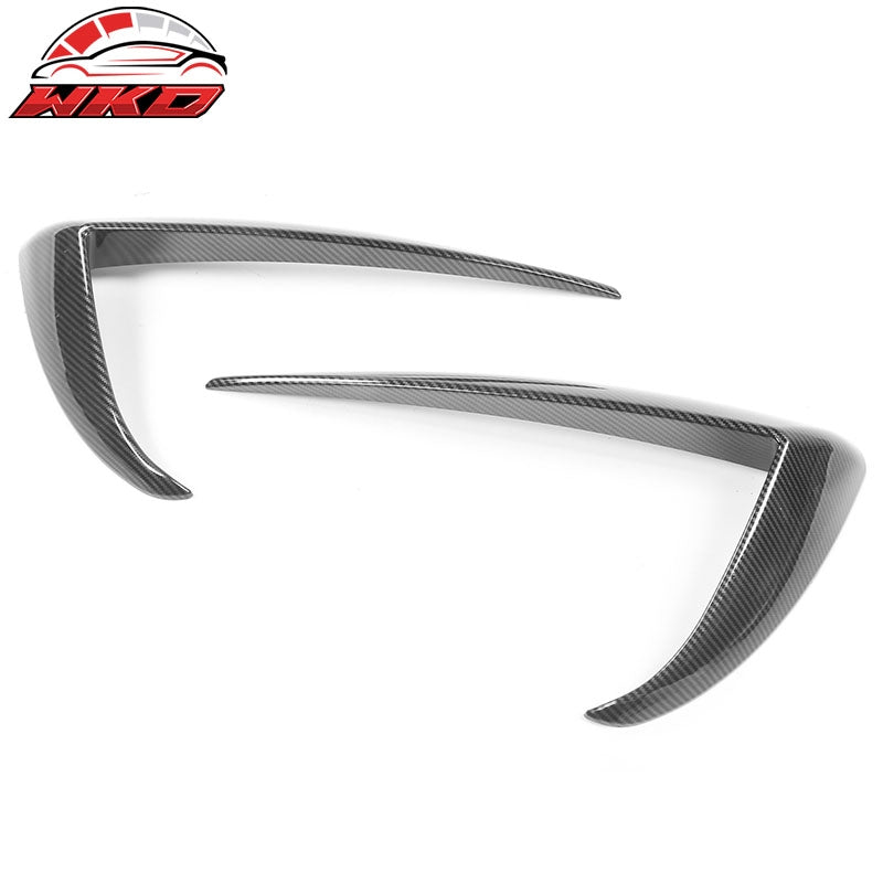 Wholesale 20-24 Tesla Model Y Carbon Fiber Print Fog Light Trim Eyebrows Cover ABS - Wikond Auto