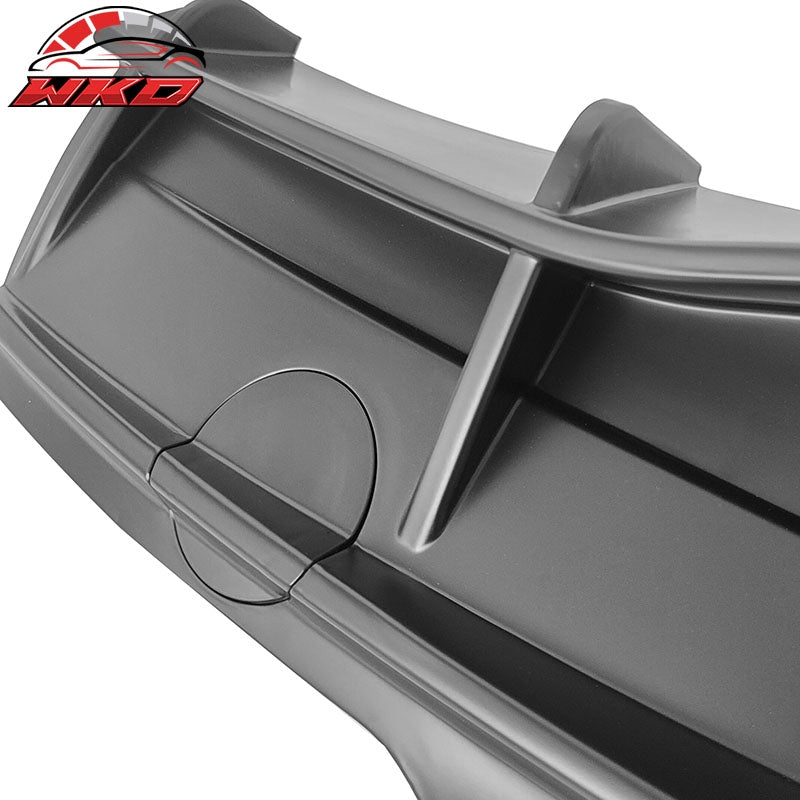 Fits 20-25 Tesla Model Y IKON Style Matte Black Rear Bumper Lip Diffuser W/ LED