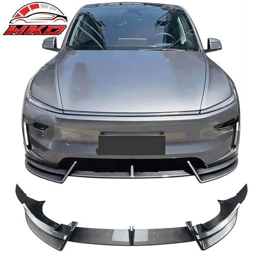 Wholesale 2026 Tesla Model Y Juniper Premium Front Bumper Lip Carbon Fiber Print 3PCS - Wikond Auto