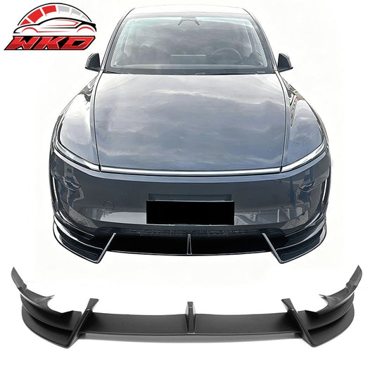 Wholesale 2026 Tesla Model Y Juniper Premium IKON Front Bumper Lip Matte Black 3PCS - Wikond Auto