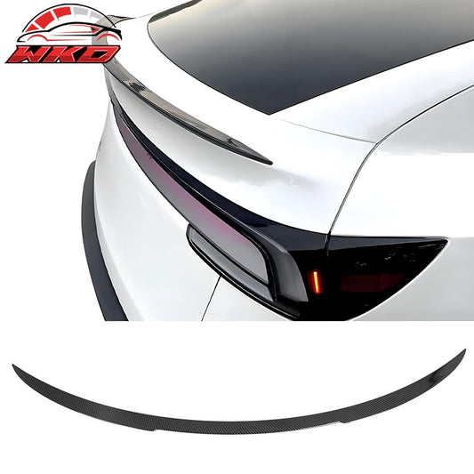 Wholesale 2026 Tesla Model Y Juniper V Style Trunk Spoiler Carbon Fiber Print ABS - Wikond Auto