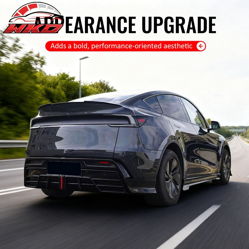 Wholesale 2026 Tesla Model Y Juniper V Style Trunk Spoiler Carbon Fiber Print ABS - Wikond Auto