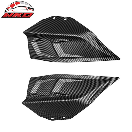Wholesale 20-25 Tesla Model Y Matte Black Carbon Fiber Print Rear Bumper Lip Splitter
