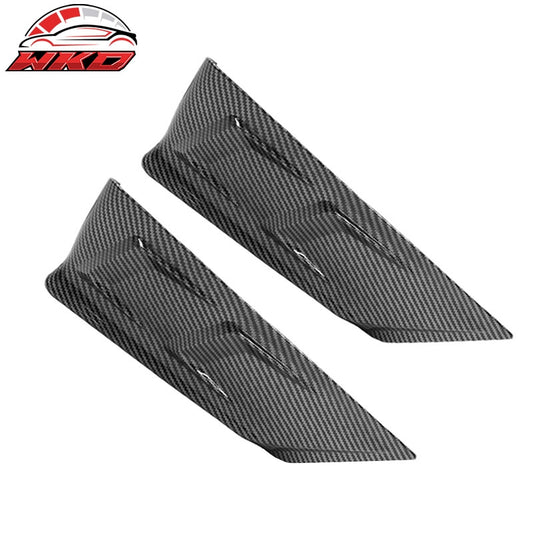 Wholesale 20-25 Tesla Model Y Gloss Black Carbon Fiber Print Rear Bumper Splitters PP