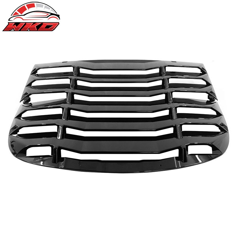 Wholesale 20-24 Tesla Model Y Rear Window Louver Sun Shade Cover Vent Gloss Black 2PC
