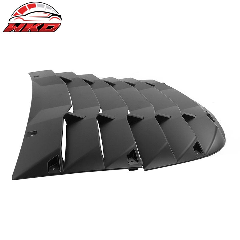 Fits 20-24 Tesla Model Y Rear Window Louver Sun Shade Cover Vent Matte Black 2PC