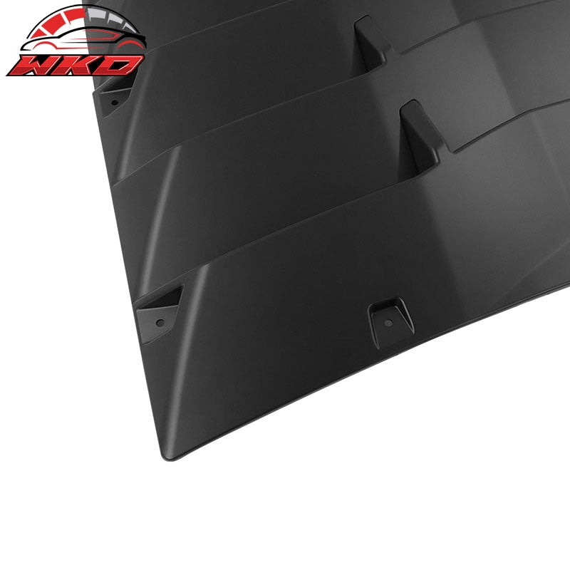 Fits 20-24 Tesla Model Y Rear Window Louver Sun Shade Cover Vent Matte Black 2PC