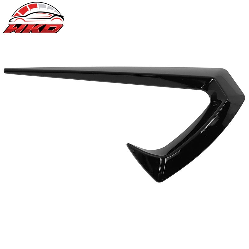 Fits 20-23 Tesla Model Y Gloss Black Side Fender Camera Vent Cover Decor Trim