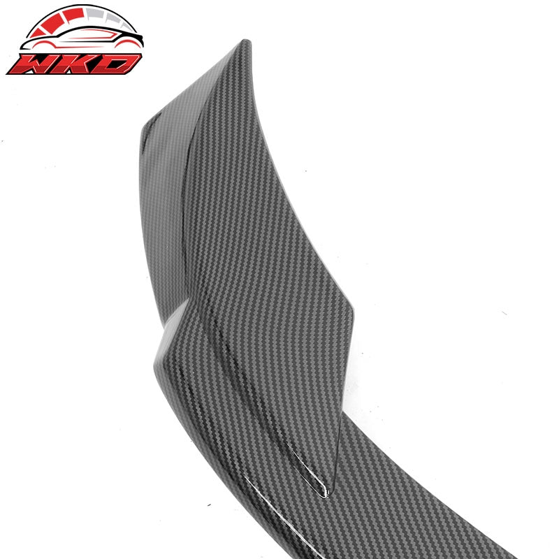 Fits 20-25 Tesla Model Y Sport Style Trunk Spoiler Wing Carbon Fiber Print ABS