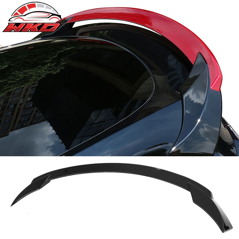 Fits 20-25 Tesla Model Y Sport Style Trunk Spoiler Wing Tail Lip Gloss Black ABS