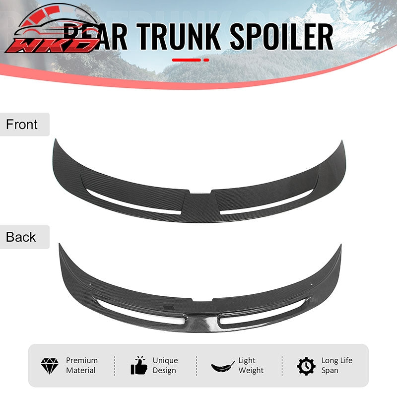 Wholesale 25-26 Tesla Model Y Trunk Spoiler Carbon Fiber Print Rear Wing ABS V2 Tail - Wikond Auto