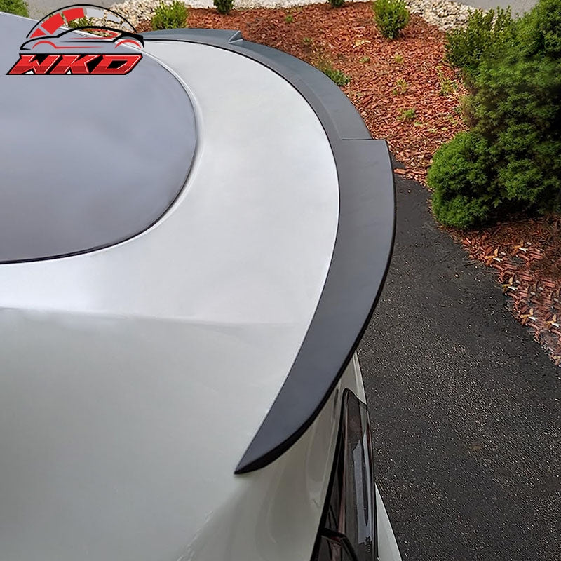 Fits 20-25 Tesla Model Y Trunk Spoiler Matte Black ABS Rear Deck Lid Boot Wing