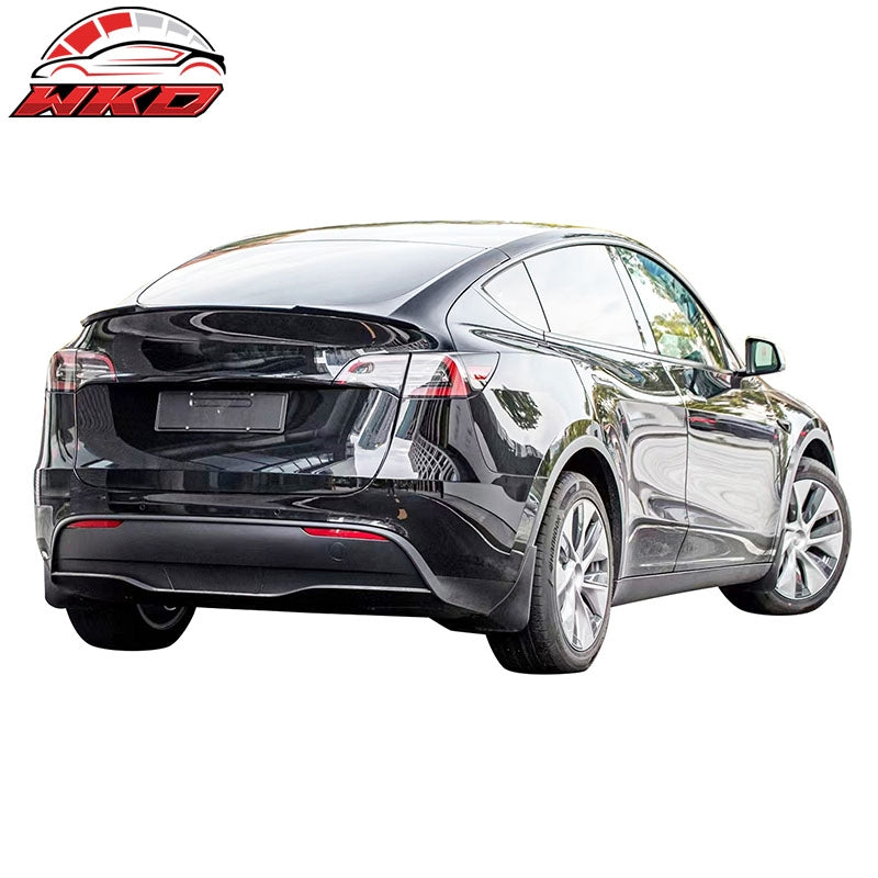 Fits 20-25 Tesla Model Y Trunk Spoiler Painted #PPSW White Rear Decklid ABS Wing
