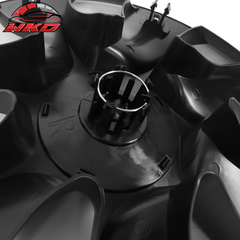 Fits 20-24 Tesla Model Y 19'' Wheel Covers Symmetry Design Hub Cap Gunmetal ABS