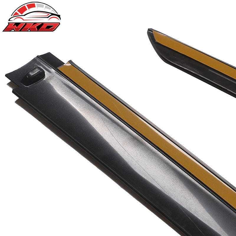 For 20-25 Tesla Model Y ABS Tape-on Window Visor Sun Rain Guard 4PCS Matte Black