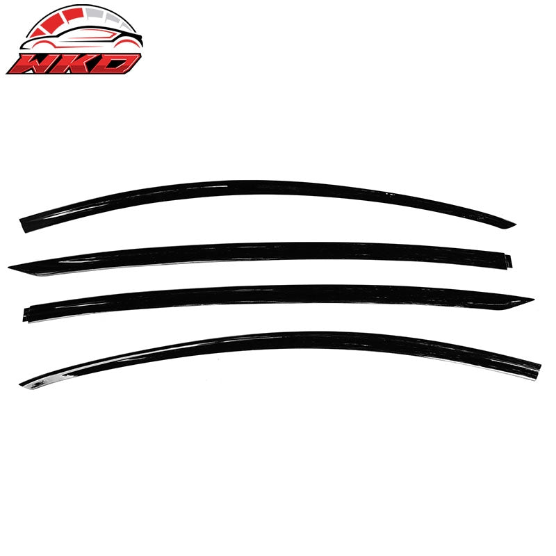 For 20-25 Tesla Model Y ABS Window Visor Sun Rain Guard Matte Carbon Fiber Print