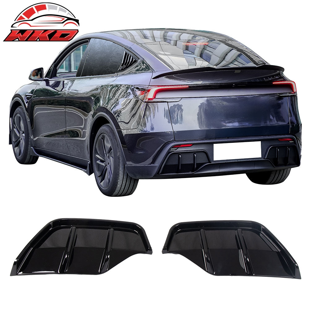 Wholesale 25-26 Tesla Model Y Juniper Rear Bumper Side Apron Gloss Black Diffuser Cap