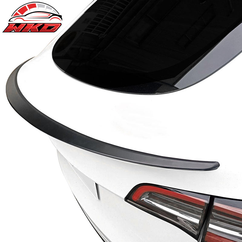 Fits 20-25 Tesla Model Y OE Style Rear Trunk Lid Spoiler Wing Lip ABS Unpainted