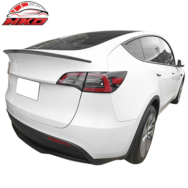 Fits 20-25 Tesla Model Y OE Style Rear Trunk Lid Spoiler Wing Lip ABS Unpainted