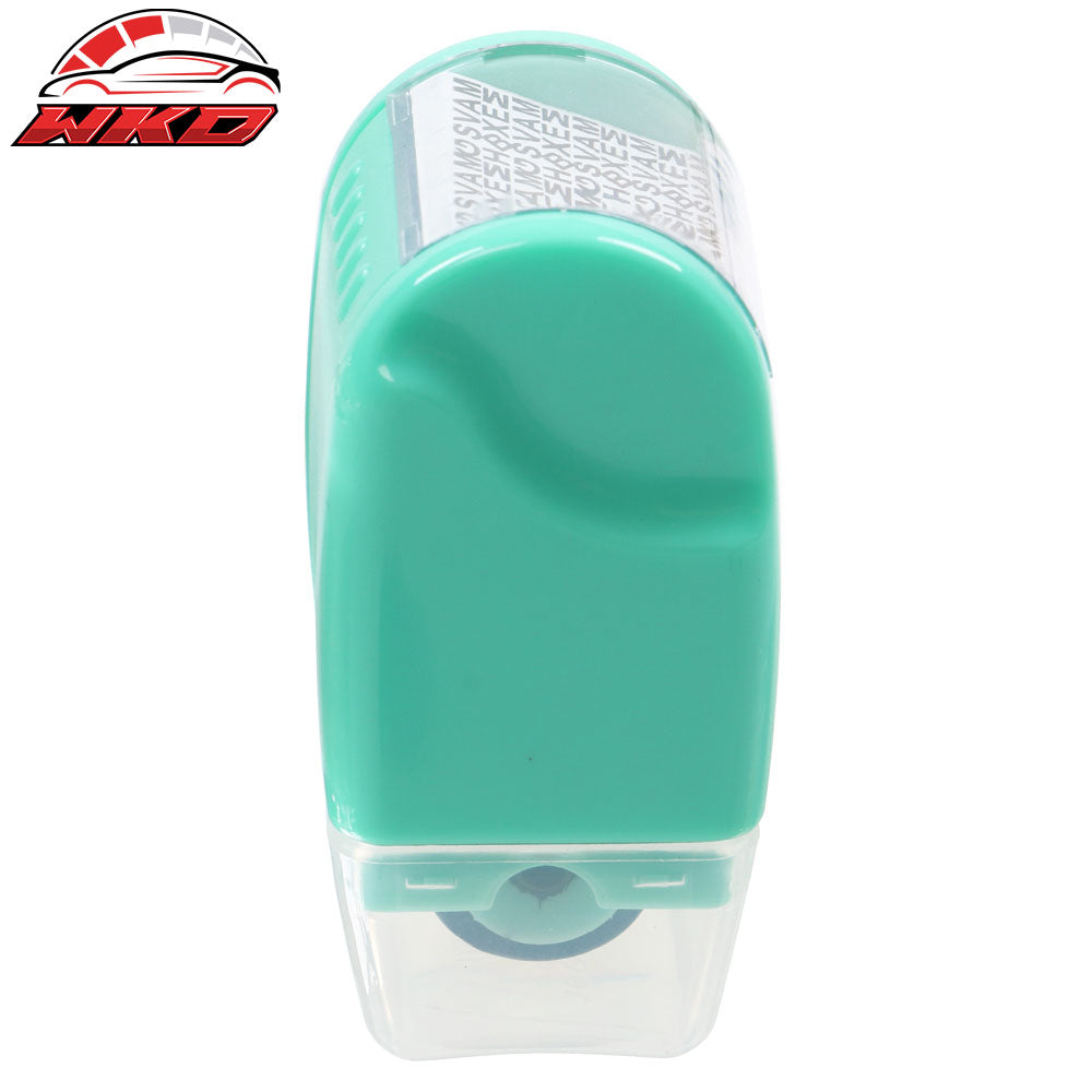 0.67 In Identify Theft Protection Guard Wide Roller Stamp w/ 3 Ink Refill Green