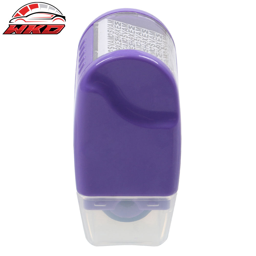 0.67 In Identify Theft Protection Guard Wide Roller Stamp w/ 3 Ink Refill Purple