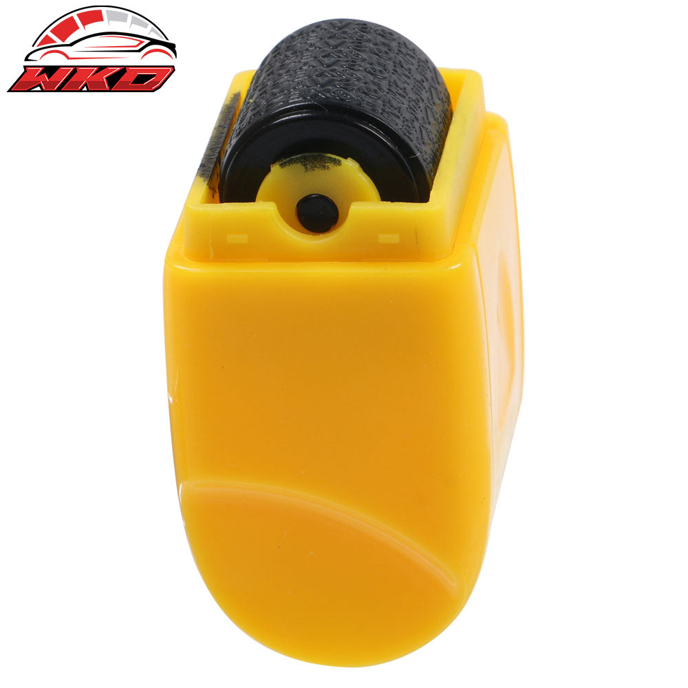 0.67 In Identify Theft Protection Guard Wide Roller Stamp w/ 3 Ink Refill Yellow