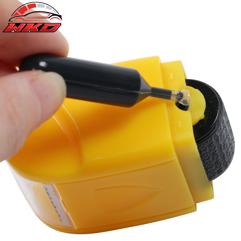 0.67 In Identify Theft Protection Guard Wide Roller Stamp w/ 3 Ink Refill Yellow